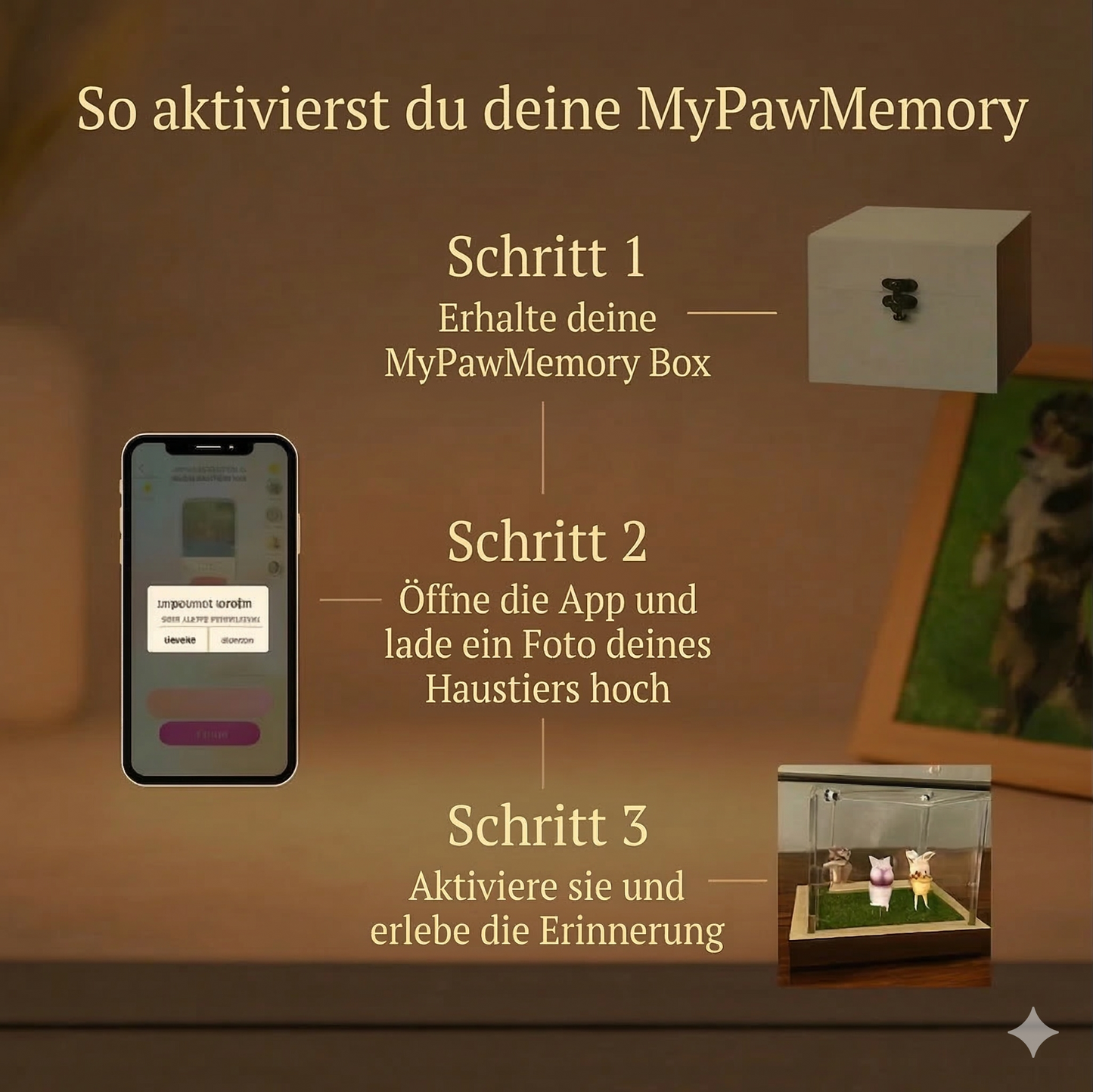 PawMemory - Individuell gestaltete holografische Erinnerung
