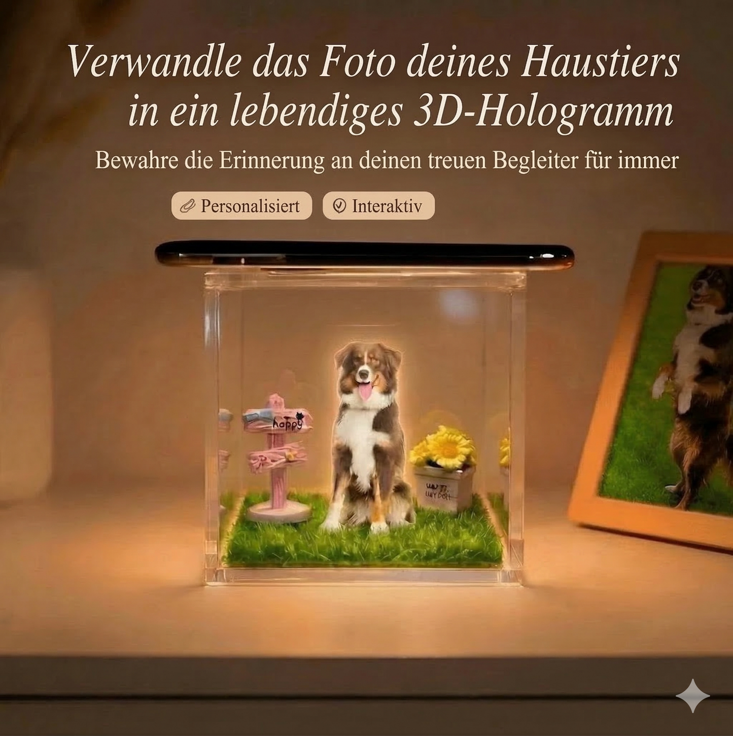 PawMemory - Individuell gestaltete holografische Erinnerung